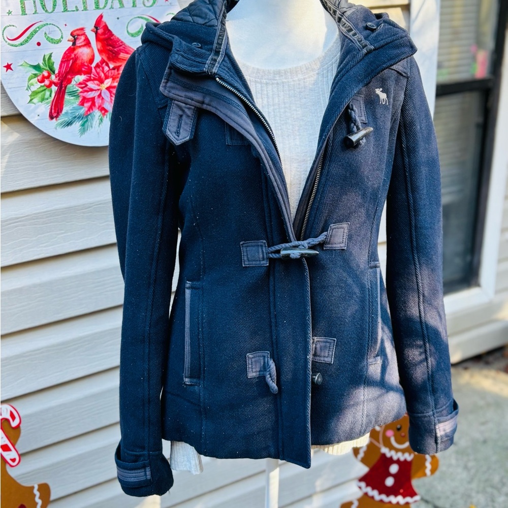 Abercrombie & Fitch Dark Blue Toggle Jacket